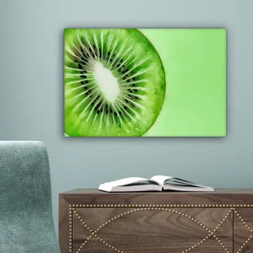 Kiwi - Groen - Fris canvas 2cm klein -sfeer4
