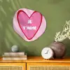 Hart - Frans - Valentijn - Roze Wandcirkel Organisch Forex 3mm klein -sfeer2