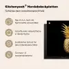 Ananas - Zwart - Goud - Luxe Inductie beschermer vinyl 3mm middel -zzzzzzusp-haakje_DE