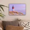 Vuurtoren - Duinen - Zonsondergang canvas 2cm klein -sfeer1