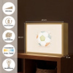 Voetbal - Rond - Pastel - Stippen Light Box met batterij (Wandlamp) middel -USP_websiteoverzichtDE