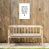 Van jou wil ik er nog wel eentje - Quotes - Spreuken Tuinposter op houten frame 2 cm dik klein -sfeer4