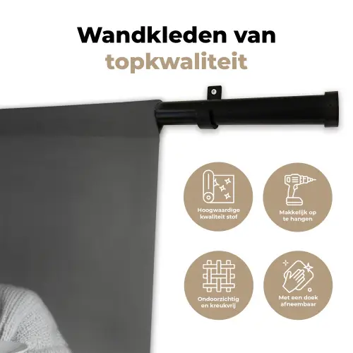 Vrouw - Pasta - Zonnebril Wandkleed katoen klein -sfeer2