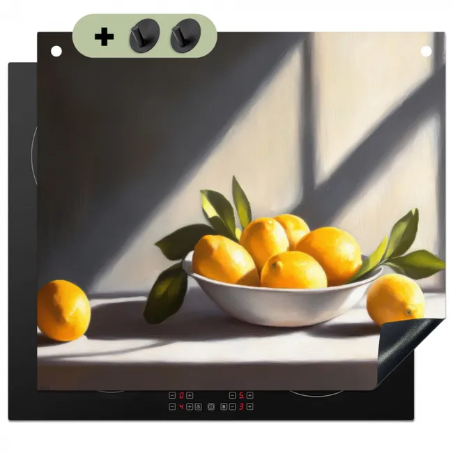 Inductie beschermer - Citroenen - Stilleven - Geel