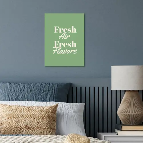 Tekst - Groen - Sierlijk - Letters poster papier klein -sfeer2