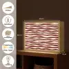 Golven - Rood - Patroon - Crème Light Box met batterij (Wandlamp) middel 907 -USP_websiteoverzichtNL
