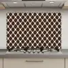 Bruin - Ruitpatroon - Geometrisch keuken achterwand spatscherm klein 900 -3d_website