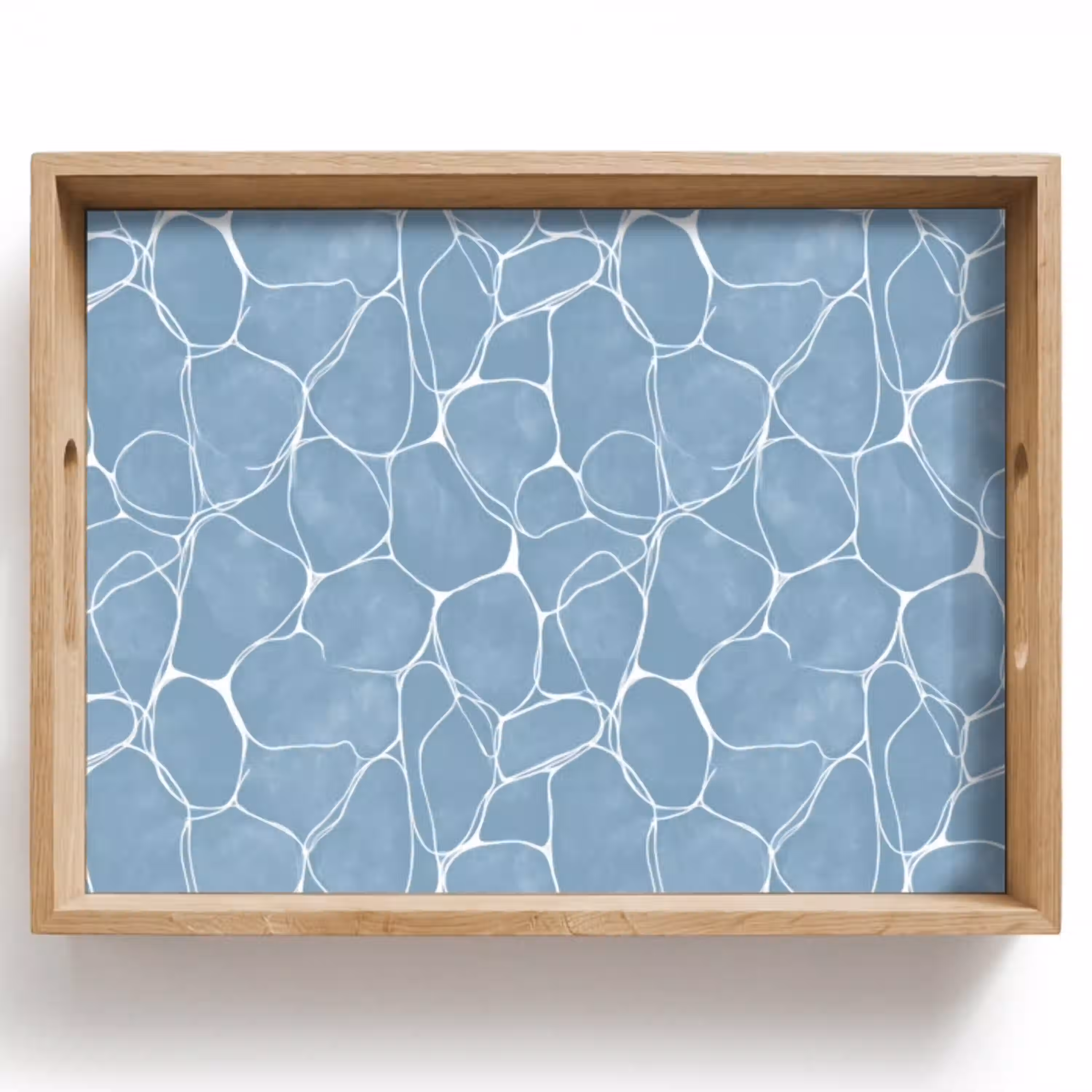 Organisch - Patroon - Blauw Dienblad Rechthoek middel 911 -z3d_shopping