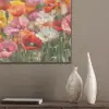 Bloemenveld - Klaprozen - Kleurrijk PET vilt klein -sfeer6_closeup