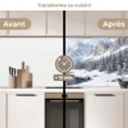 Sneeuwlandschap - Bergen - Rivier - Winter keuken achterwand 2 middel -voor-na2_FR