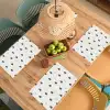 Illustratie - Kerstbomen - Wit Placemat vinyl groot 368 -zzsfeer5_Kitchenyeah-website