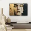 Abstract - Goud - Gezicht - Lippen canvas 2cm klein -sfeer6