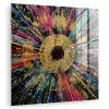 Explosie - Goud - Kleurrijk - Abstract plexiglas 5mm klein -zzzproduct_nieuw