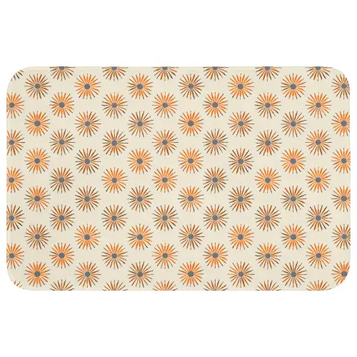 Madelief - Patroon - Oranje Badmat klein 997 -3d