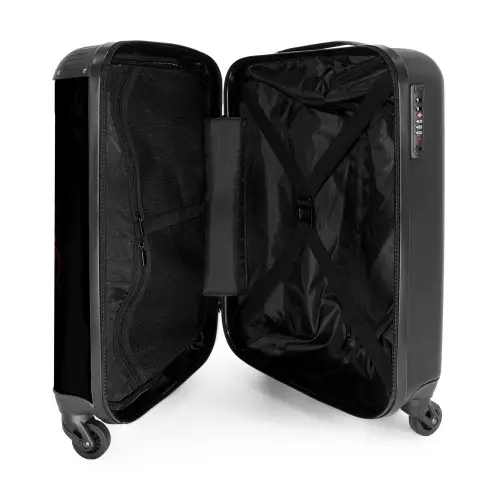Kat met kleurrijke penseelstreken NBS - Handbagage koffer - Unisex middel -binnenkant
