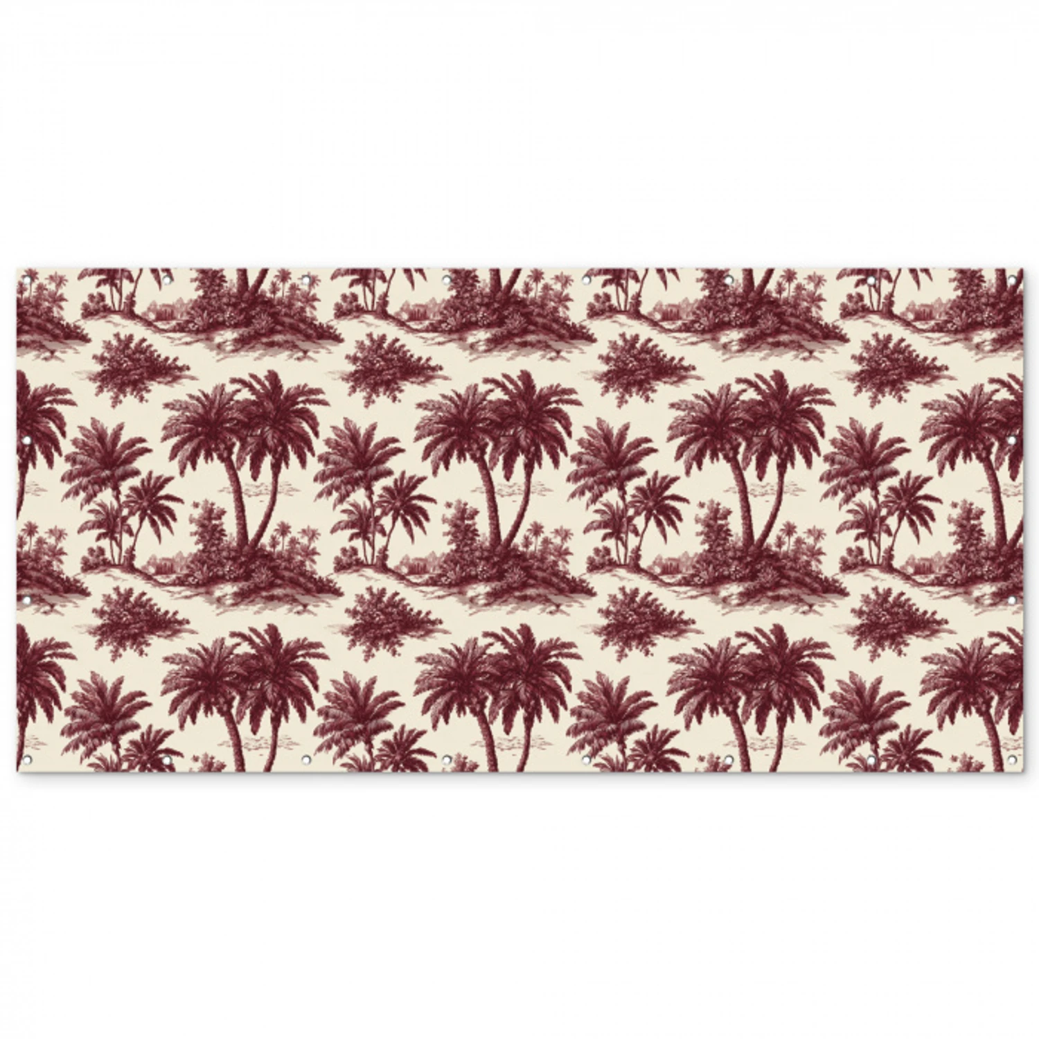 Tropisch - Geometrisch - Bordeauxrood Balkonbeschermer Duitsland klein 596 -zz_3d