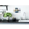 Abstract - Winter - Sneeuwvlok - Sneeuw - Goud Muursticker klein -keuken