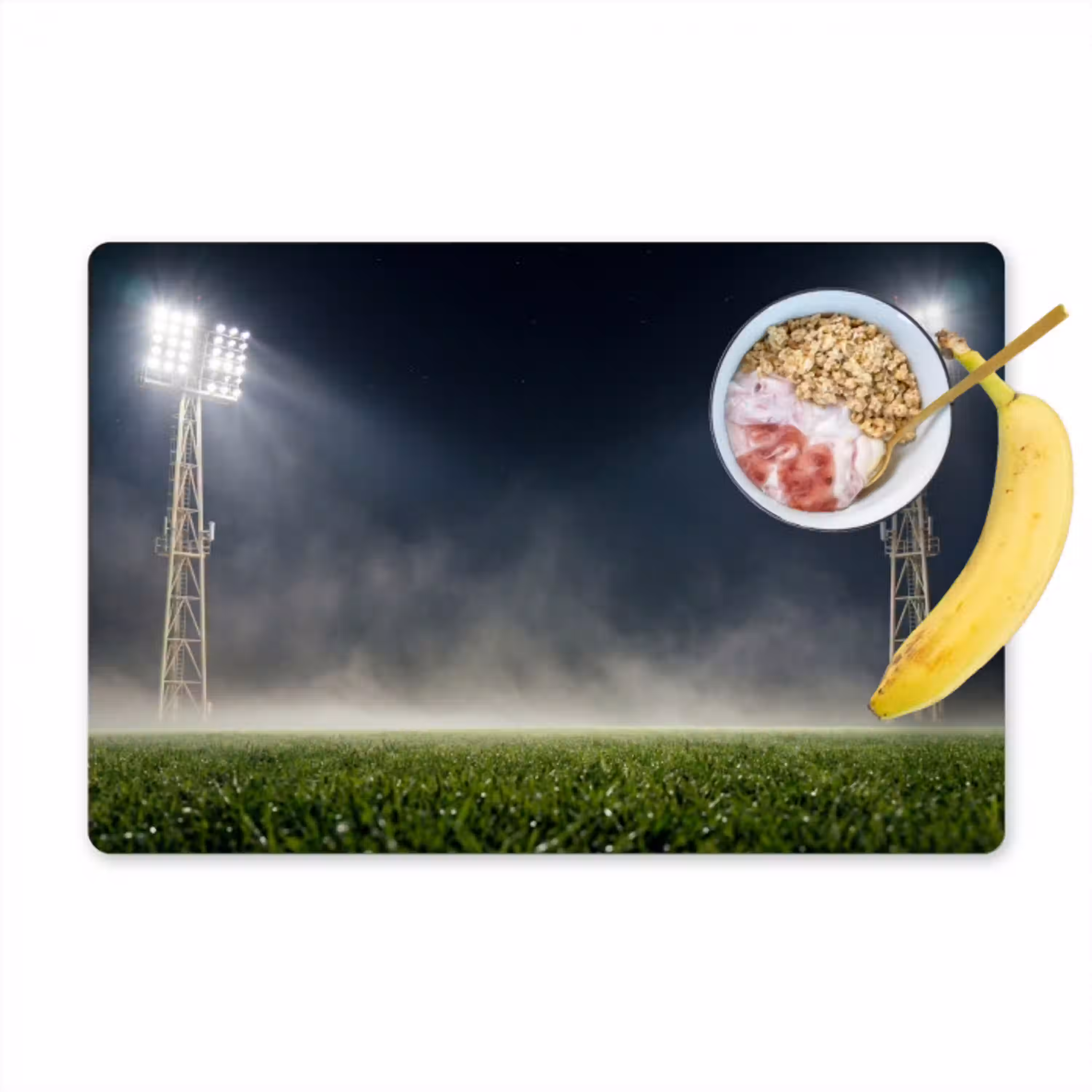Stadion - Lichtmast - Sport - Nacht Placemat vinyl groot -zzzproduct_Kitchenyeah-website