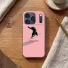 Kat - Skateboard - Roze Telefoonhoesje iPhone 17 Pro klein -sfeer1