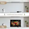 Groente - Peper - Knoflook - Graffiti - Verf - Kleurrijk keuken achterwand spatscherm klein -voor_na_NL
