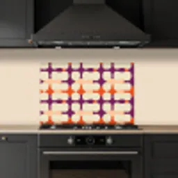 Modern - Patroon - Kleurrijk keuken achterwand spatscherm klein 900 -sfeer1