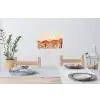 Landschap - Heuvels - Zonsondergang Muursticker klein -eettafel
