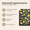 Citroenen - Bloemen - Bladeren - Blauw Inductie beschermer vinyl 3mm middel 274 -vsfeer2_ENG