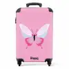 Summer memories - Vlinder op roze achtergrond NBS - Handbagage koffer - Kinderen Unisex middel -productfoto_recht