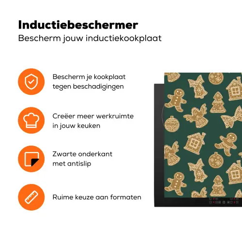 Illustratie - Koekjes - Groen Inductie beschermer vinyl 3mm klein 276 -zzzzzzz-td-ups