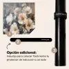 Bloemen - Wit - Vaas - Modern Inductie beschermer vinyl 3mm middel -zzzzzzz-induclip_ES