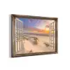 Doorkijk - Strand - Duinen - Natuur - Landschap aluminium wit klein -3d