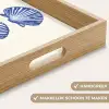 Schelpen - Blauw - Patroon Dienblad Rechthoek middel -USP_HandgreepNL