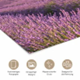 Lavendel - Landschap - Sereen - Paars poster papier klein -tcloseup_DE