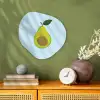 Avocado - Illustratie - Groene - Vrucht Wandcirkel Organisch Forex 3mm klein -sfeer2