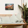 Bloemen - Watercolor - Kunst - Botanisch - Natuur tuinposter los doek klein -sfeer7
