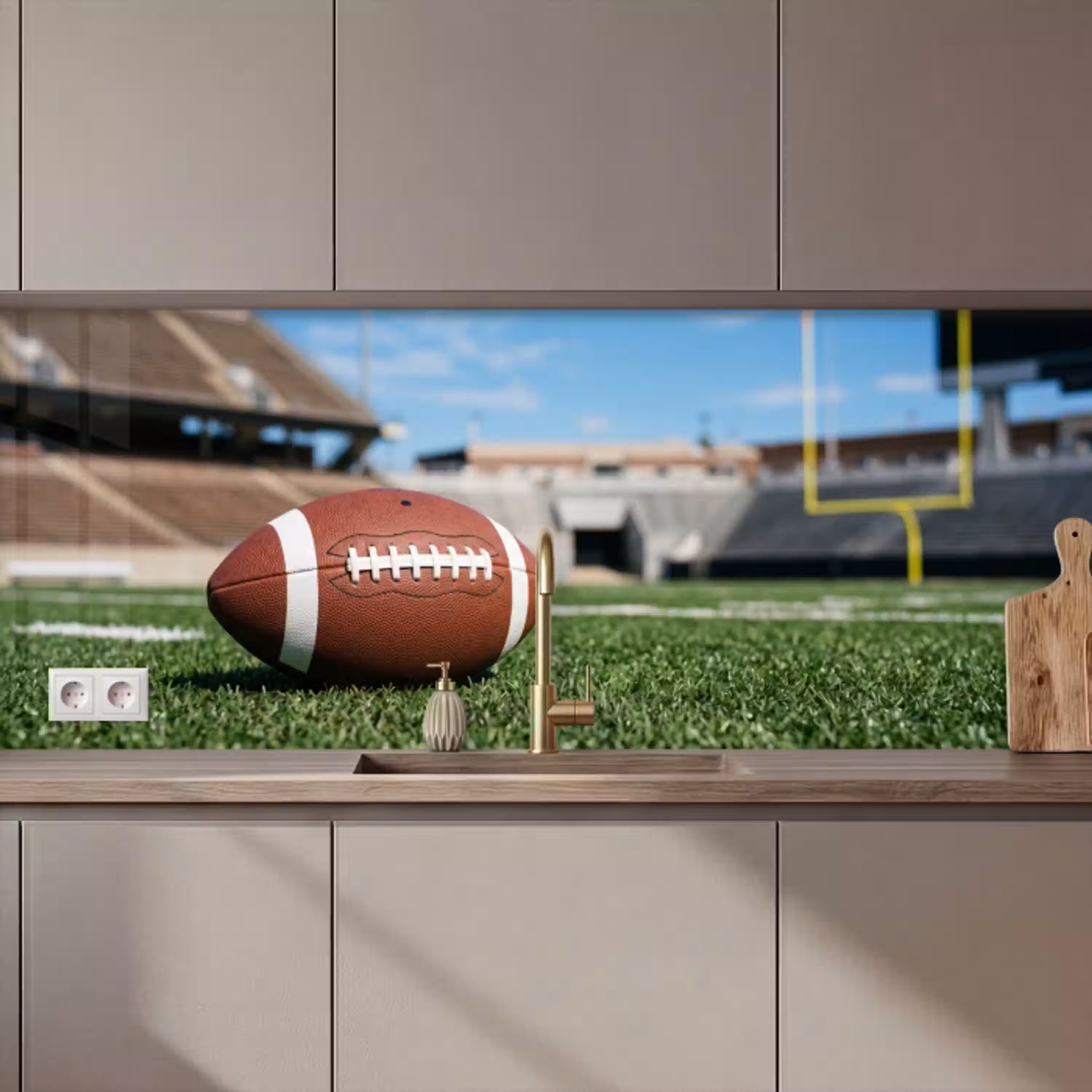 Football - Veld - Stadion - Sport keuken achterwand 2 middel zz_3dshopping