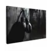 Bokshandschoenen - Muur - Duister - Zwart canvas 2cm klein -z3d