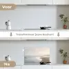 Kustlijn - Strand - Oceaan keuken achterwand spatscherm klein -voor_na_NL