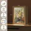 Grote vaas met bloemen - Josep Mirabent - Oude meesters Light Box met kabel (Tafellamp) klein -USP_NL