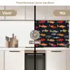 Vissen - Patroon - Kleurrijk keuken achterwand 2 middel 871 -voor-na2_NL