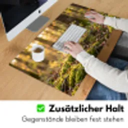 Houtsnip - Bos - Bladeren - Herfst - Gecamoufleerd Muismat XXL klein -ysfeer3_duits