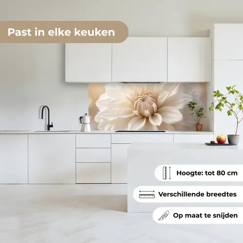 Bloem - Dahlia - Wit keuken achterwand 2 middel -sfeer4_NL