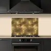 Antiek - Metaallook - Goud keuken achterwand spatscherm klein 900 -sfeer1