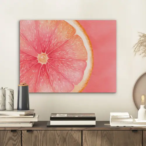 Grapefruit - Roze - Levendig PET vilt klein -sfeer1