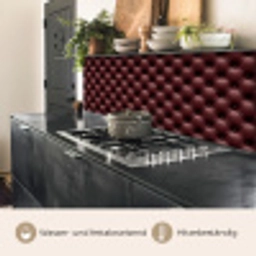 Leer - Patroon - Bordeaux keuken achterwand 2 middel 871 -usp_DE