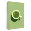 Minimalistisch - Kopjes - Matcha -Groen KitchenYeah - Keuken - Canvas klein -3d