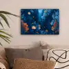 Koraalrif - Vissen - Oceaan - Blauw canvas 2cm klein -sfeer1