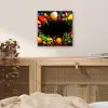Groente - Graffiti - Kleurrijk - Koken - Abstract aluminium wit klein -sfeer3