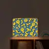 Smileys - Geel - Blauw Light Box met batterij (Wandlamp kind) middel -sfeer1_kind