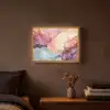 Marmer - Kleurrijk Light Box met batterij (Wandlamp) middel -sfeer4